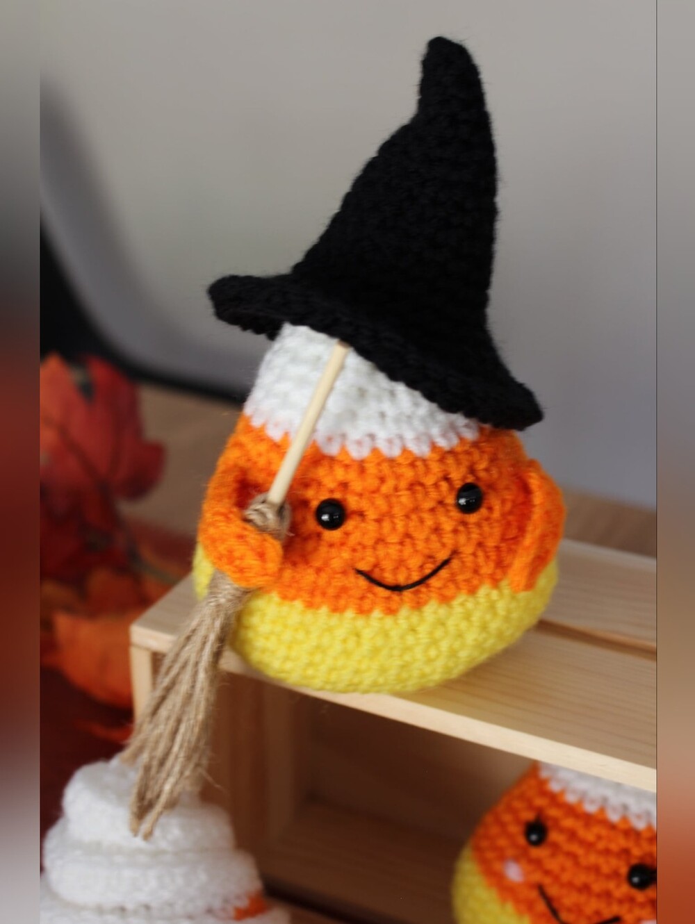Handmade Candy Corn Plush- Witch, Mummy, Vampire OR Original - Picture 5 of 5